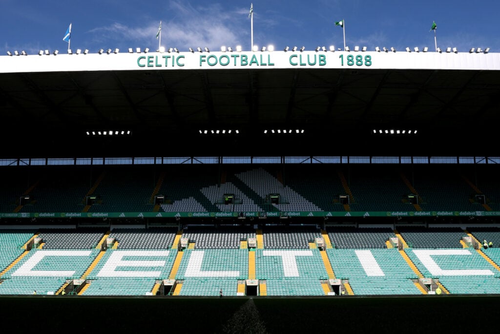 General view inside the stadium prior to the William Hill Premiership match between Celtic and Falkirk