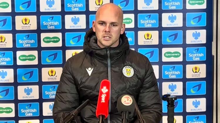 St Mirren manager Craig McLeish