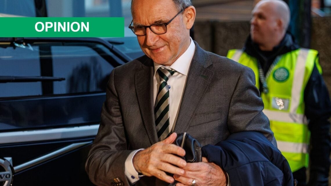 Celtic Manager Martin O'Neill arrives at the ground ahead of the Scottish Gas Scottish Cup Fourth Round match between Auchinleck Talbot and Celtic