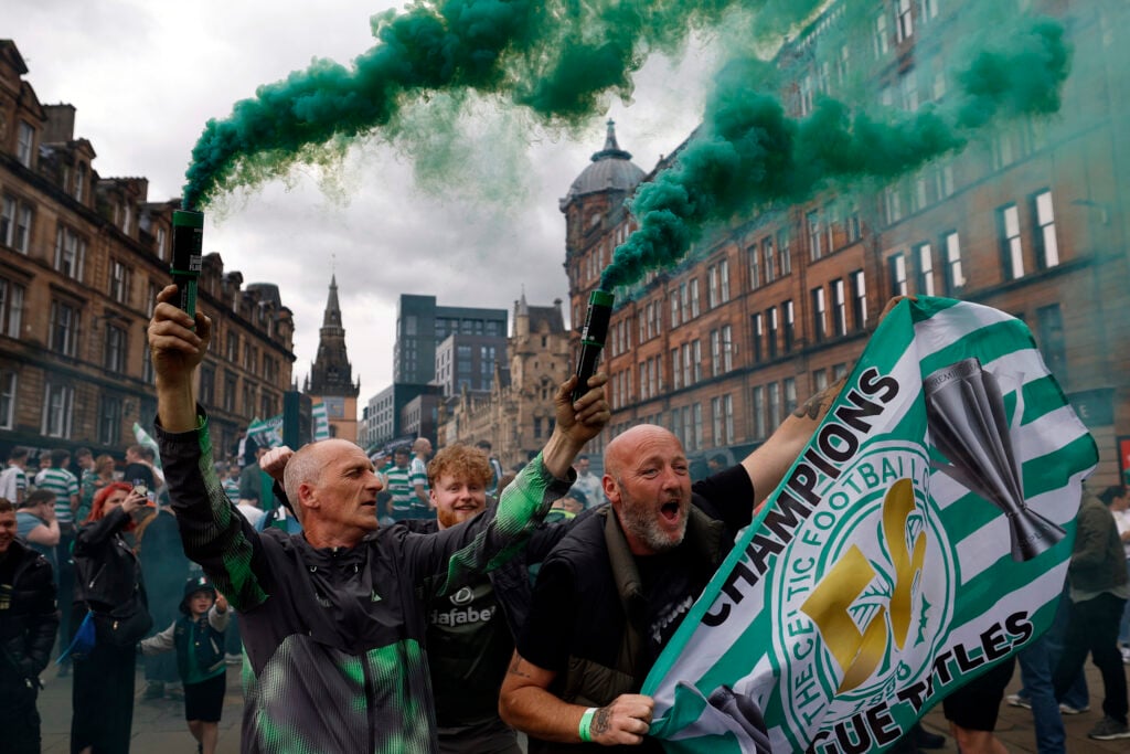 Celtic Fans React To Scottish Premiership Title Victory