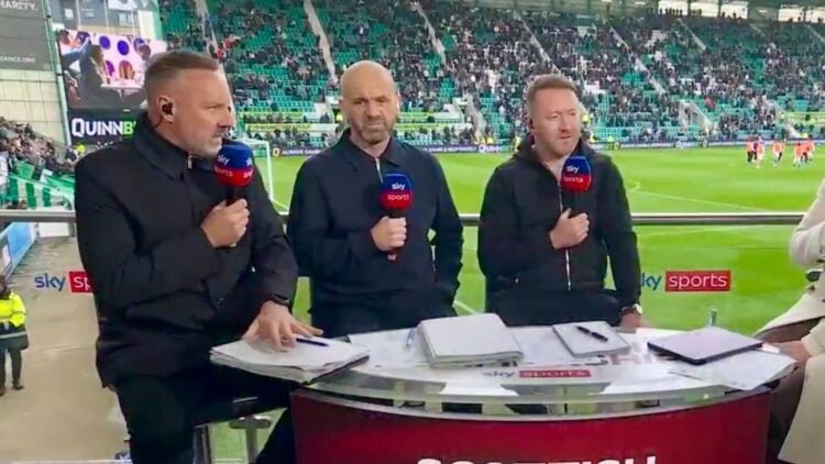 Sky Sports panel for Hibs vs Celtic