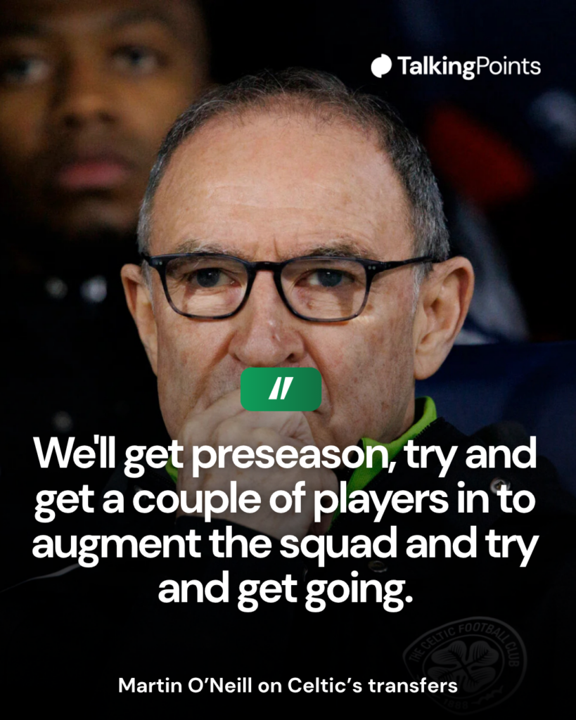 Celtic boss Martin O'Neill.