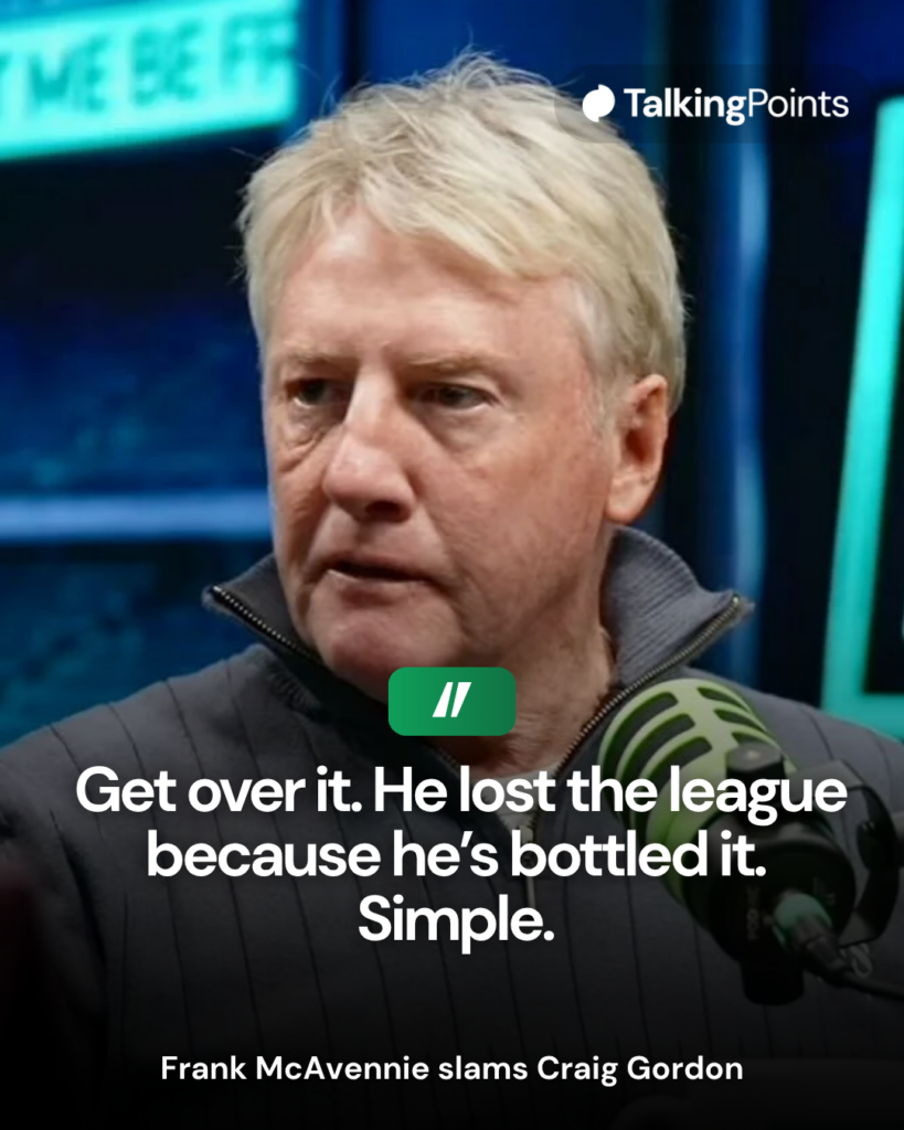 Frank McAvennie talking about Celtic beating Hearts to the title.