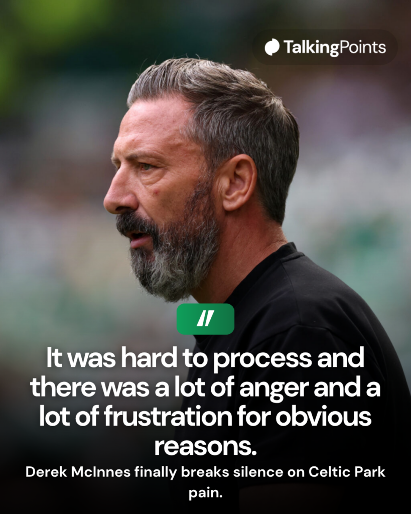 Rangers boss Derek McInnes, former Manager of Heart of Midlothian looks on during the William Hill Premiership match between Celtic and Heart of Midlothian at Celtic Park on May 16, 2026 in Glasgow, Scotland.