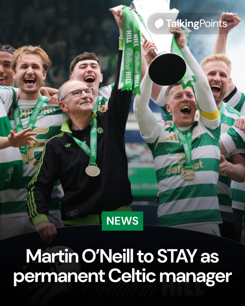 Martin O'Neill to stay as permanent Celtic manager