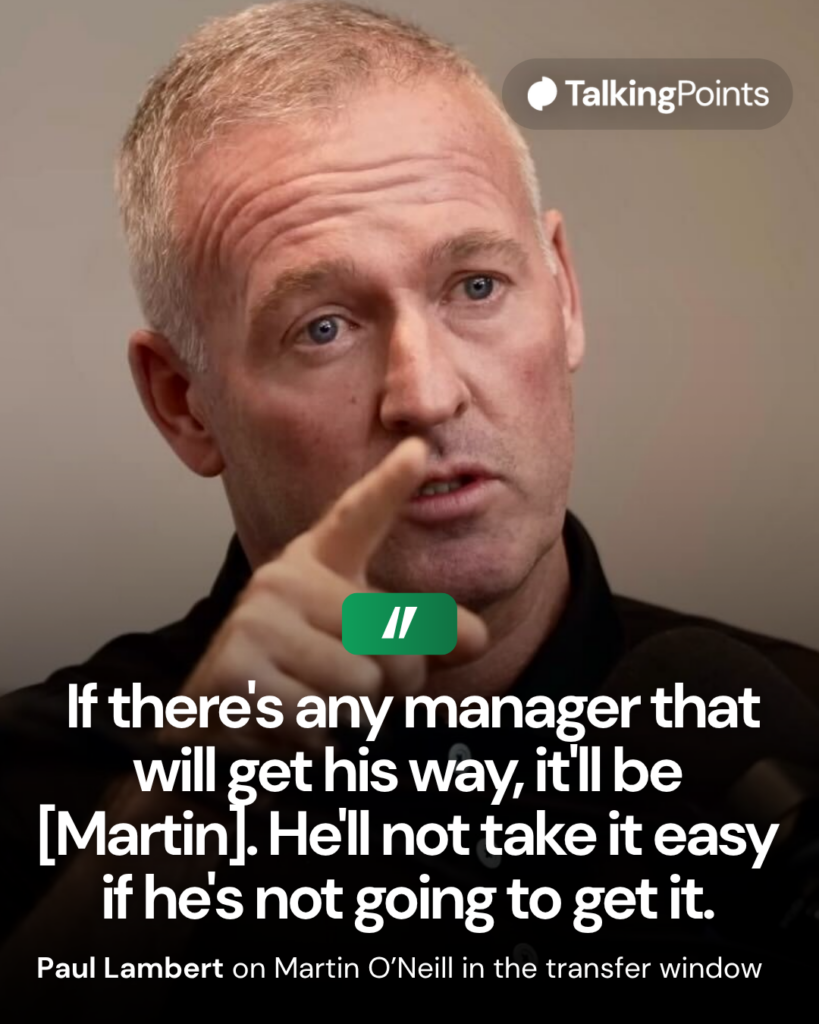 Paul Lambert quote