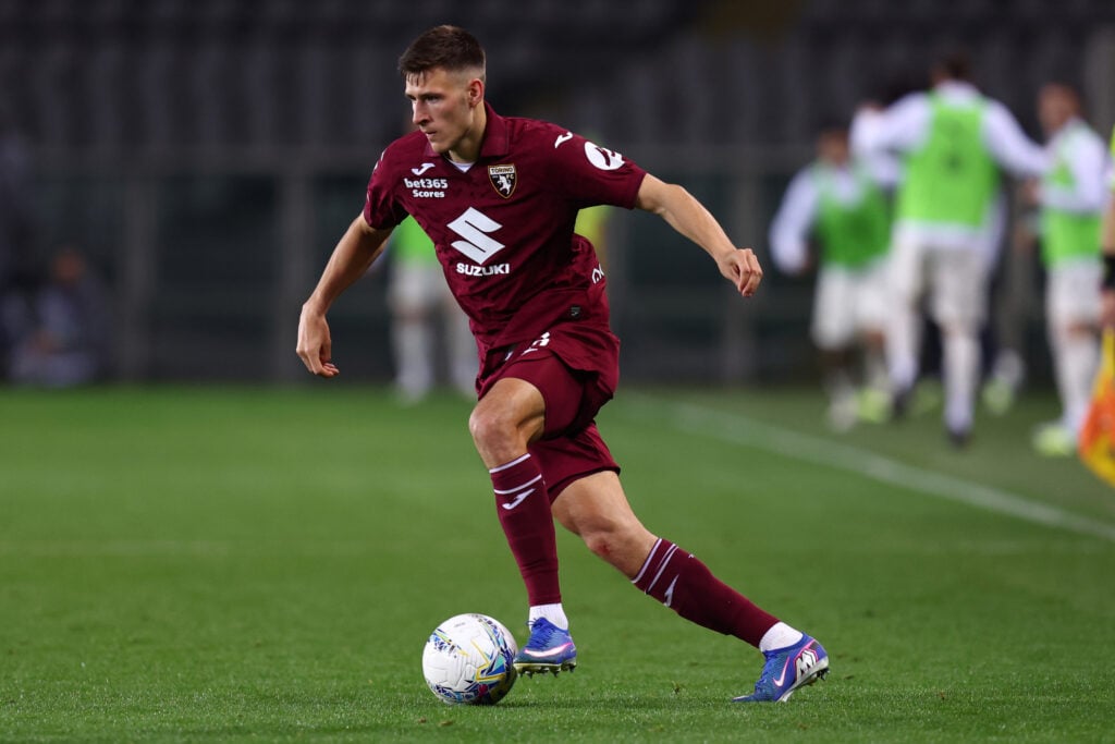 Gvidas Gineitis of Torino Fc in action during the Serie A