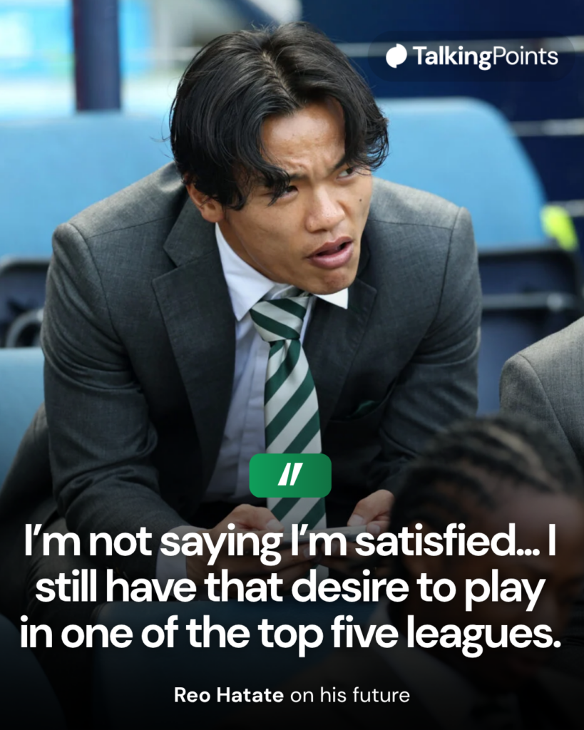 Hatate confirms desire to leave Celtic