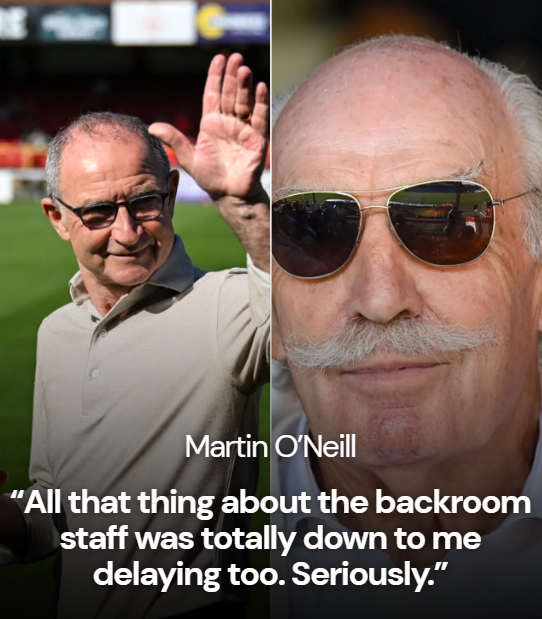 Celtic manager Martin O'Neill and shareholder Dermot Desmond.